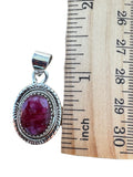 Ruby Solid 925 Sterling Silver Pendant
