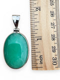 Chrysoprase Solid 925 Sterling Silver Pendant