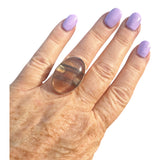 Fluorite Solid 925 Sterling Silver Ring 7