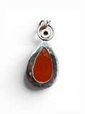 Carnelian Solid 925 Sterling Silver Pendant