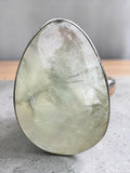 Prehnite Solid 925 Sterling Silver Ring 9
