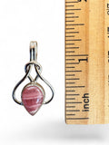 Rhodochrosite Solid 925 Sterling Silver Pendant