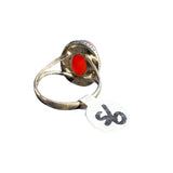 Carnelian Solid 925 Sterling Silver Ring 9.5