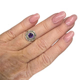 African Amethyst Solid 925 Sterling Silver Ring 5