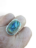 Monarch Opal Solid 925 Sterling Silver Ring 9.5