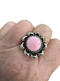 Pink Queen Conch Solid 925 Sterling Silver Ring 8.5