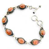 Sunstone Solid 925 Sterling Silver Bracelet