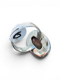 Kingman Pink Dahlia Turquoise Solid 925 Sterling Silver Ring – Size 10