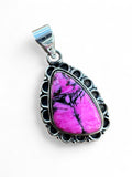 Cherry Blossom Dahlia Solid 925 Sterling Silver Pendant