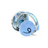 Caribbean Larimar Solid 925 Sterling Silver Ring 6