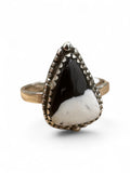 White Buffalo Solid 925 Sterling Silver Ring 9.5