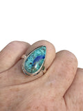 Blue Bird Azurite Solid 925 Sterling Silver Ring 7