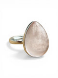 Rose Quartz Solid 925 Sterling Silver Ring 6