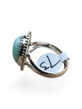 Amazonite Solid 925 Sterling Silver Ring 7.5