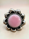 Pink Queen Conch Solid 925 Sterling Silver Ring 8