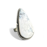Dendritic Opal Solid 925 Sterling Silver Ring 7
