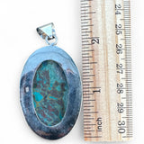 Chrysocolla Solid 925 Sterling Silver Pendant