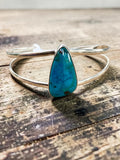 Shattuckite Solid 925 Sterling Silver Cuff Bracelet