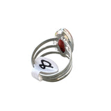 Rhodochrosite Solid 925 Sterling Silver Ring 8