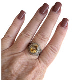 Citrine Solid 925 Sterling Silver Ring 9