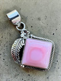 Pink Conch Solid 925 Sterling Silver Pendant