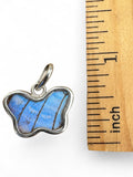 Blue Sulkowsky Butterfly Wing Solid 925 Sterling Silver Pendant