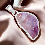 Super 7 Cacoxenite Solid 925 Sterling Silver Pendant
