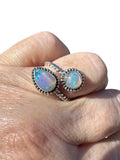 Ethiopian Opal Solid 925 Sterling Silver Ring ADJ