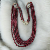 Garnet Beaded Necklace