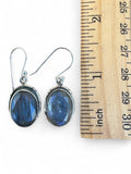 Faceted Labradorite Solid 925 Sterling Silver Earrings