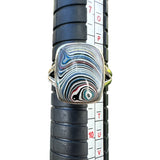 Fordite Solid 925 Sterling Silver Ring 8.5