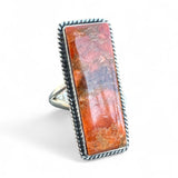 Sponge Coral Solid 925 Sterling Silver Ring 9