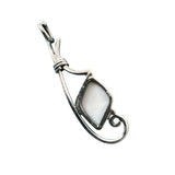 White Opal Solid 925 Sterling Silver Pendant