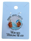 Mexican Fire Opal Solid 925 Sterling Silver Earrings