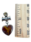 Noreena Jasper & Citrine Solid 925 Sterling Silver Pendant