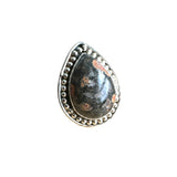Leopardskin Jasper Solid 925 Sterling Silver Ring 5