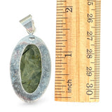 Prehnite Solid 925 Sterling Silver Pendant