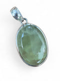 Prehnite Solid 925 Sterling Silver Pendant