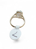 Rainbow Moonstone Solid 925 Sterling Silver Ring 5