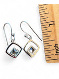 Blue Topaz Solid 925 Sterling Silver Earrings