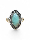 Amazonite Solid 925 Sterling Silver Ring 6