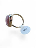 Pink Tourmaline in Quartz Solid 925 Sterling Silver Ring 8