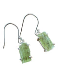 Rough Green Kyanite Solid 925 Sterling Silver Earrings
