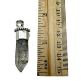 Super Seven Wand Solid 925 Sterling Silver Pendant