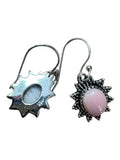 Pink Queen Conch Solid 925 Sterling Silver Earrings