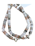 Moonstone beaded Solid 925 Sterling Silver Earrings