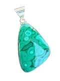 Malachite Solid 925 Sterling Silver Pendant