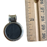 Crown of Psilomelane Solid 925 Sterling Silver Pendant