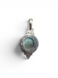 Caribbean Larimar Solid 925 Sterling Silver Pendant