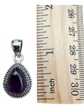 Amethyst Solid 925 Sterling Silver Pendant